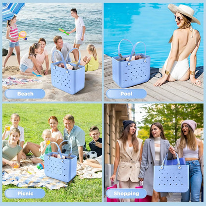 Beach Tote Organizer Insert – Lightweight Mesh Divider for XL Bogg Bags, Sandproof Multi-Compartment Storage Accessory