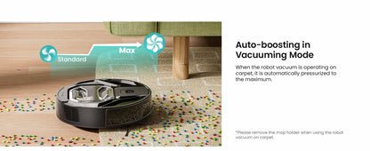 Lefant M320 Robot Vacuum Cleaner with Mop – 6000Pa Suction, 210 Min Runtime, 800ML Dustbin, Carpet Detection