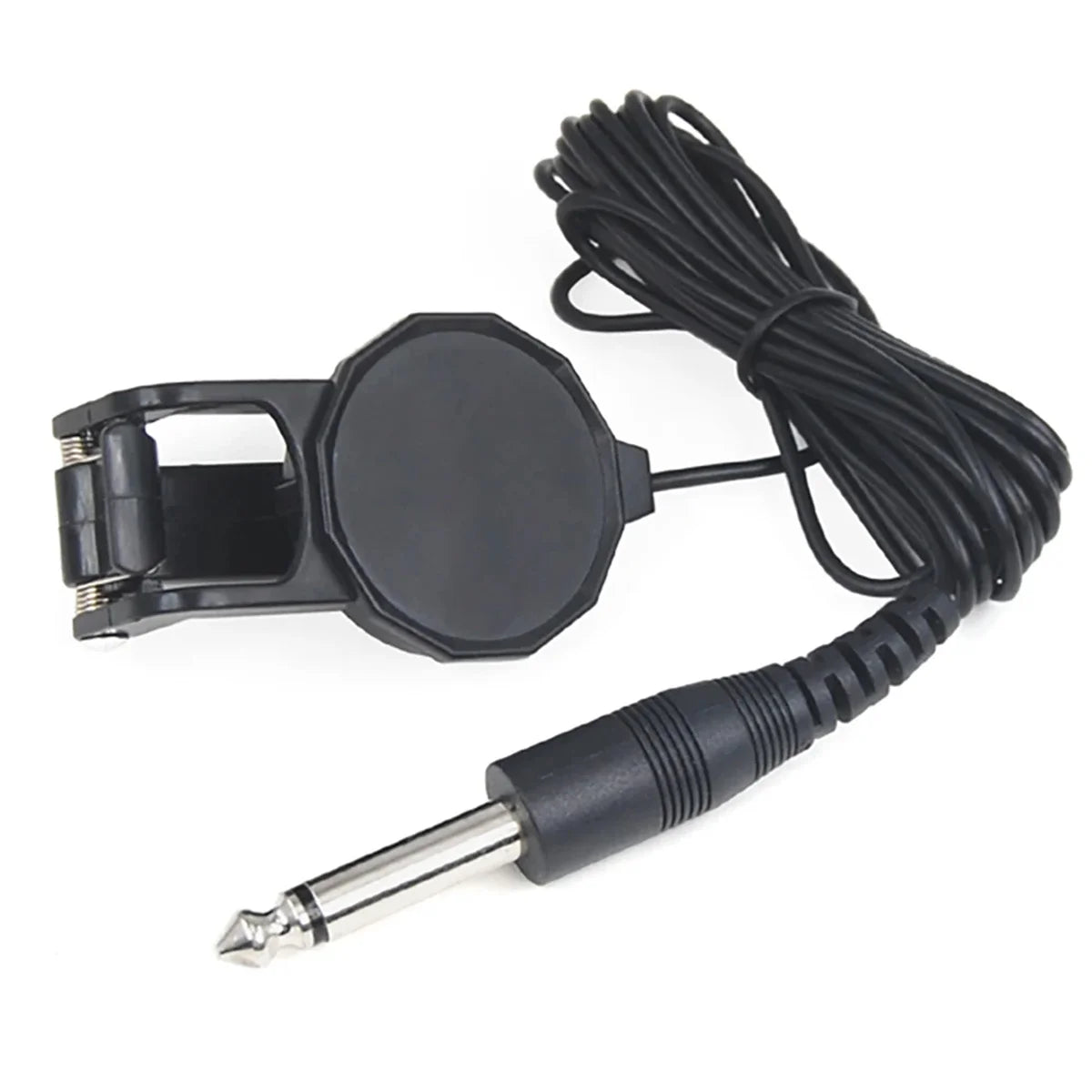 Clip-On Audio Jack Pickup – 2.5M Sound Transducer for Acoustic Guitar, Mandolin, Bouzouki, Violin, Banjo & Ukulele