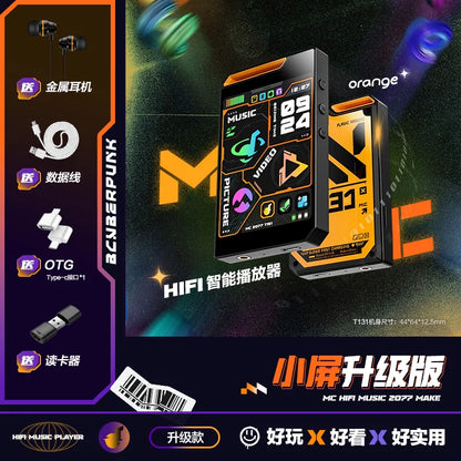 MECHEN T161 Portable MP3/MP4 Bluetooth Music Player - 2.8" IPS HD Display, 720P Camera & Voice Recording