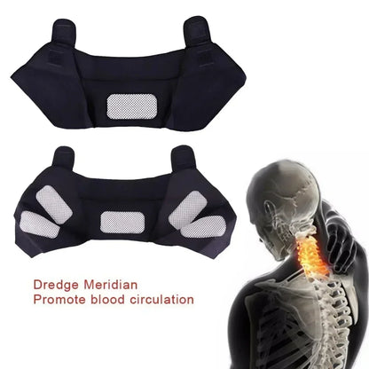 Double Shoulder Support Brace - Compression Shoulder Belt for Warmth & Support