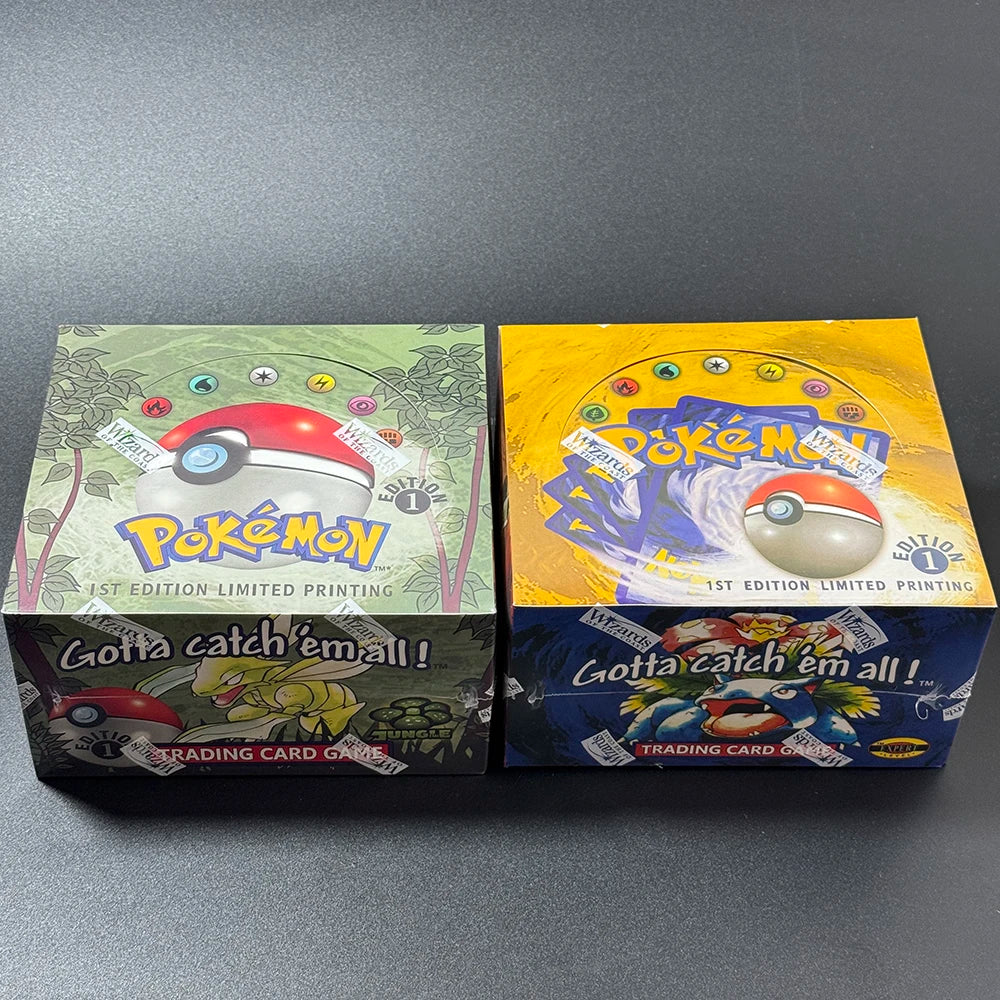 Pokémon Booster Packs Base Fossil Jungle - 11 Cards Per Pack & 36 Pack Booster Box Proxy Game Cards Collection