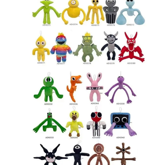 Rainbow Friends Plush Toy - Cartoon Monster Stuffed Doll Characters for Kids & Christmas Gifts