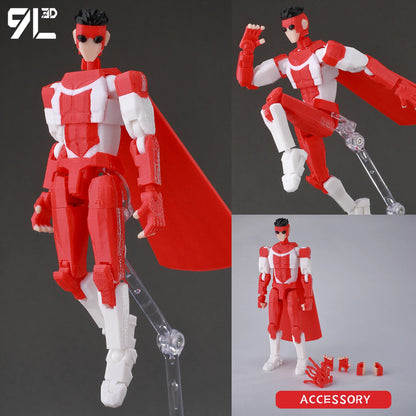 9L3D Superman & Batman Action Figures – Multi-Jointed Poseable LUCKY13 Titan13 Collectible Hero Toys