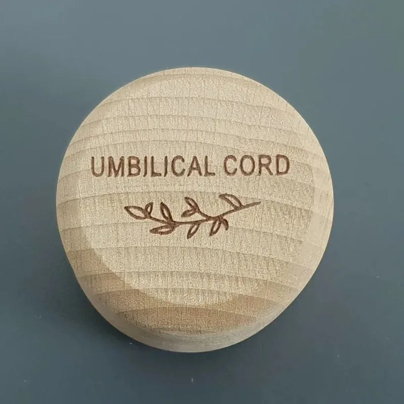 Wooden Baby Keepsake Memorial Box - Newborn Hair, Teeth & Umbilical Cord Storage Gift