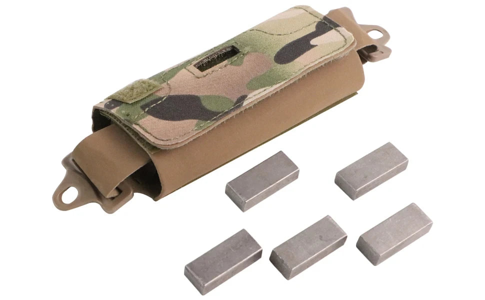 BOOIU Tactical Helmet Counterweight Bag – Balance Kit with 5 Counter Blocks for OPS FAST PJ MH Helmets