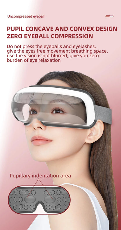 Electric Eye Massager – Vibration & Hot Compress with Air Bag for Dark Circles, Fatigue & Eye Care