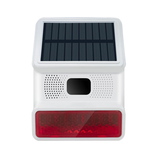 IP65 Waterproof Wireless Solar Strobe Siren Alarm – 433MHz Security for WiFi & GSM Home Alarm System
