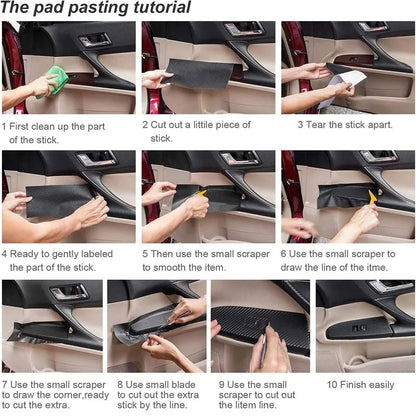 SEAMETAL PU Leather Car Gap Filler Trim Strip – Universal Self-Adhesive Interior Moulding Braid Sticker