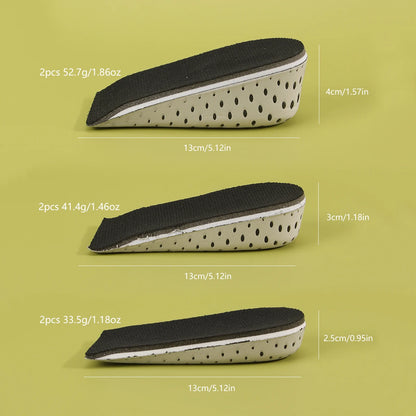 Heightening Insoles Shoe Lift — 1 Pair Taller Pad for Height Increase