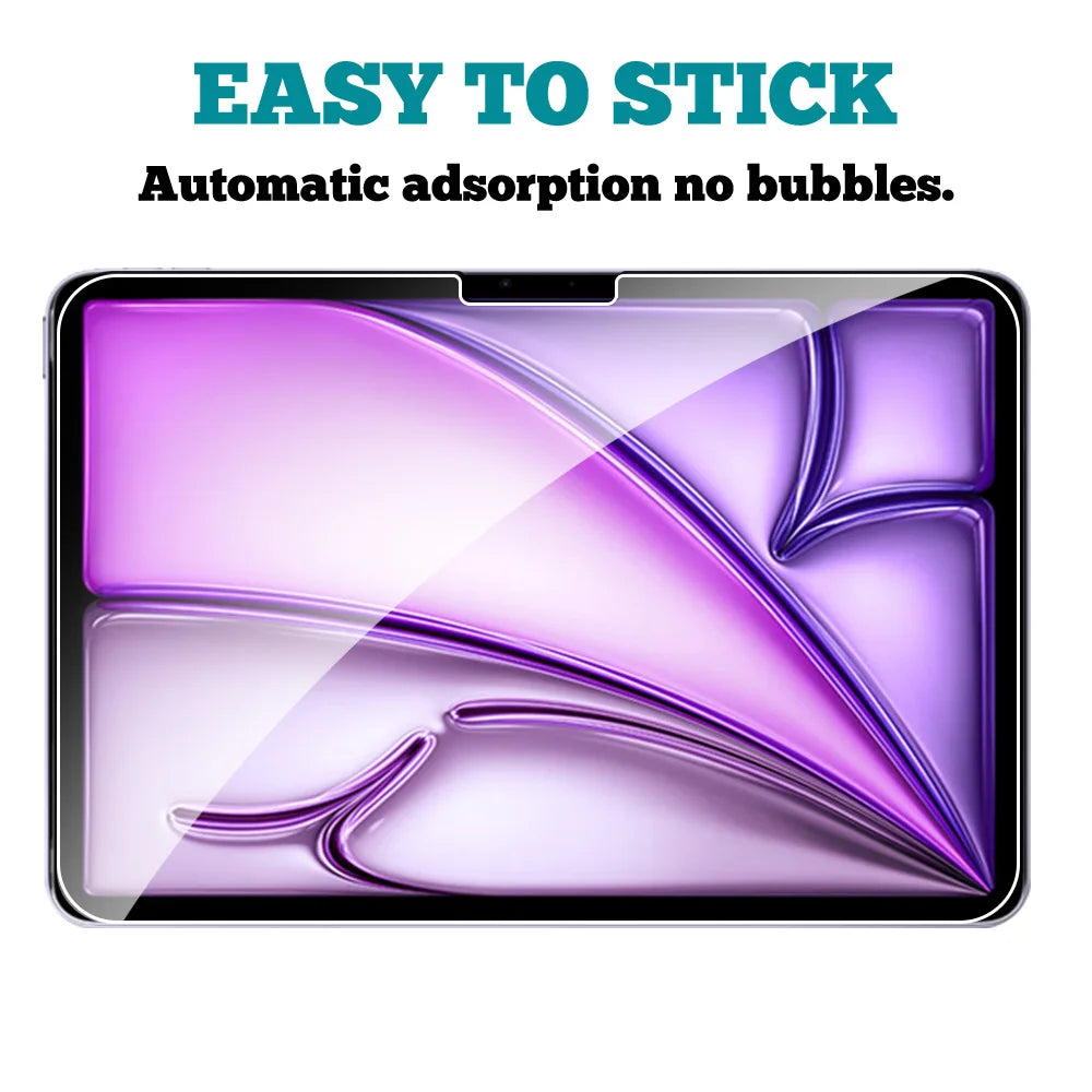 2-Pack Tempered Glass Screen Protector for iPad Pro & Air 12.9"/13"/11" — Compatible with M2/M3/M4/M5 (2024–2025)