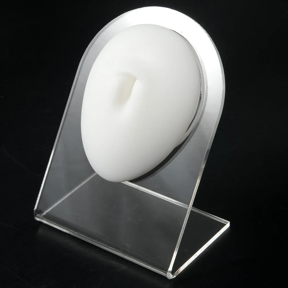 Soft Silicone 1:1 Simulation Body Piercing Practice Model – Ear, Nose, Navel & Nipple Display Stand for Jewelry Training & Teaching Accessories