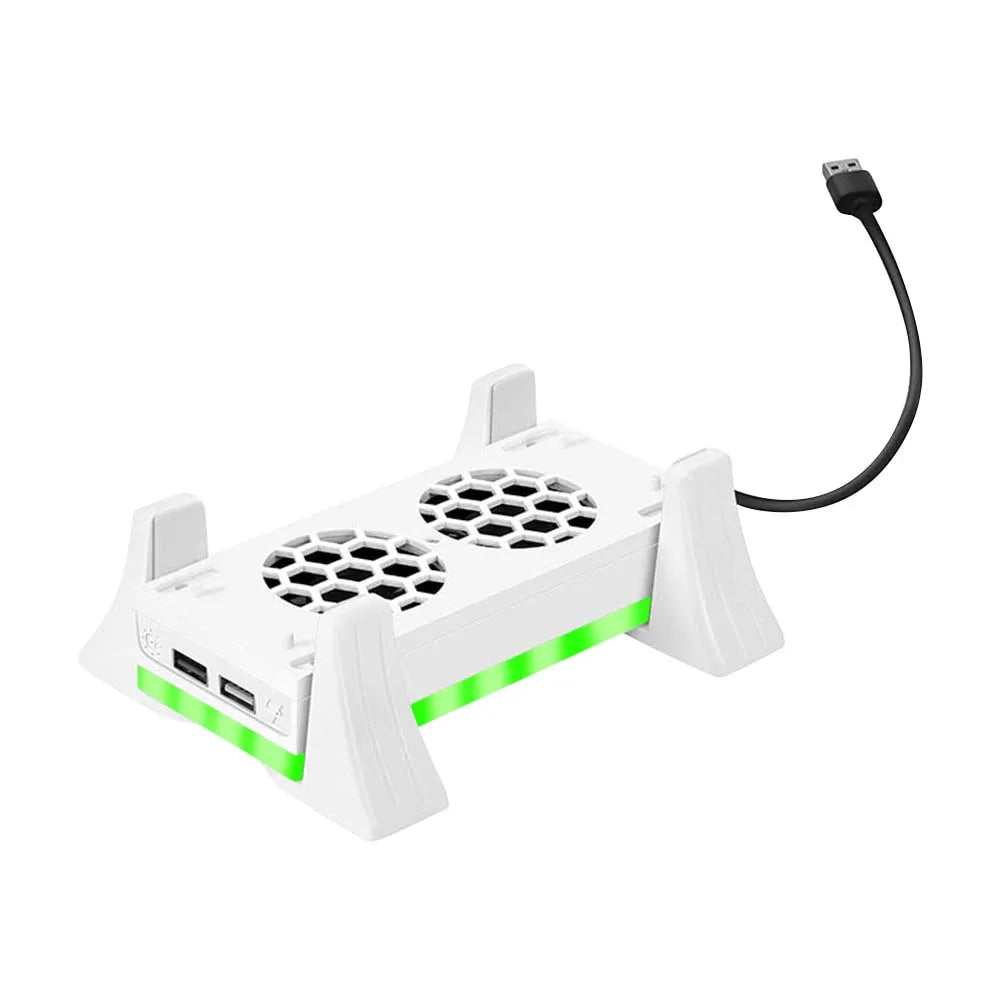 Vertical Stand for Xbox Series S – 3-Speed Cooling Fan with 2 USB Ports, Game Console Holder and Cooling Stand