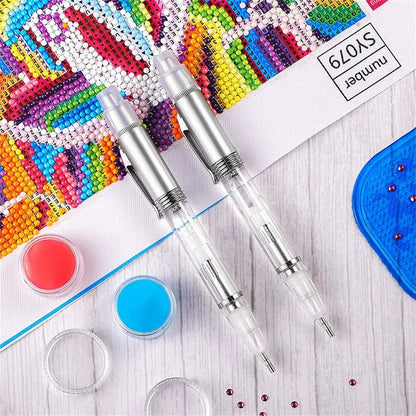 LED DIY Diamond Painting Pen with Light – Illuminated Drill Art Pen Applicator, Bead Lighting Tool & Accessories