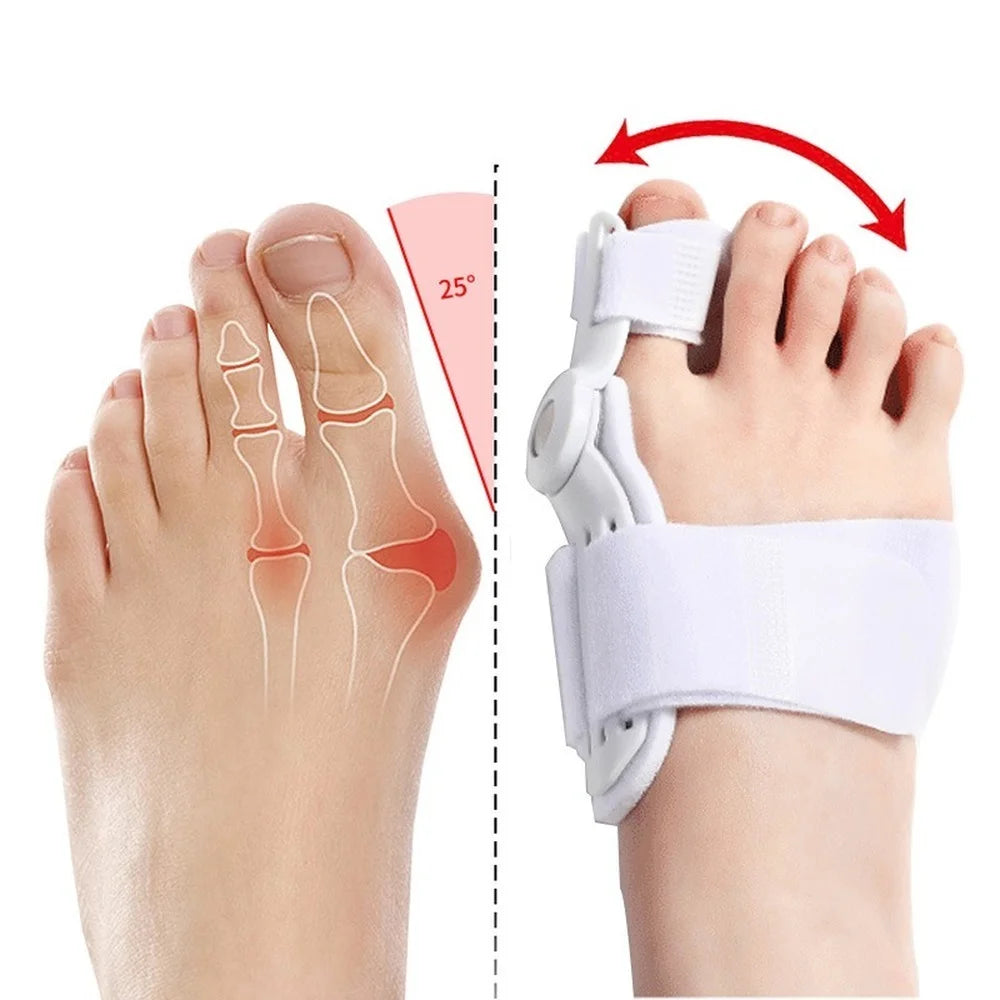 Big Bone Toe Bunion Splint - Foot Pain Relief Corrector and Hallux Valgus Protector for Feet Care - Available in 1PC or 2PCs