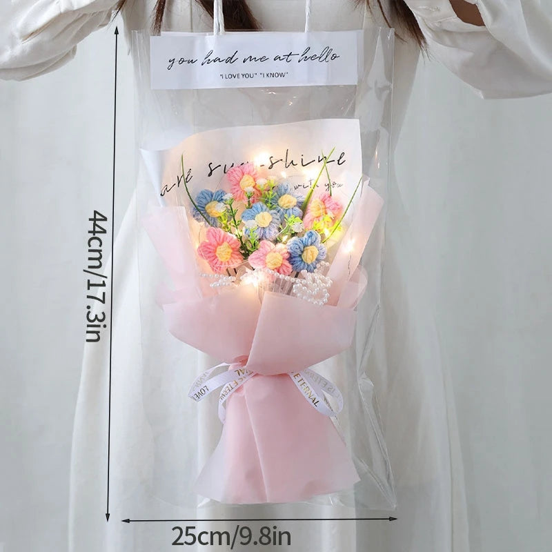 Graduation Bouquet 2025 – Crochet & Knitted Artificial Flowers for Wedding, Valentine’s & Special Occasion Gifts
