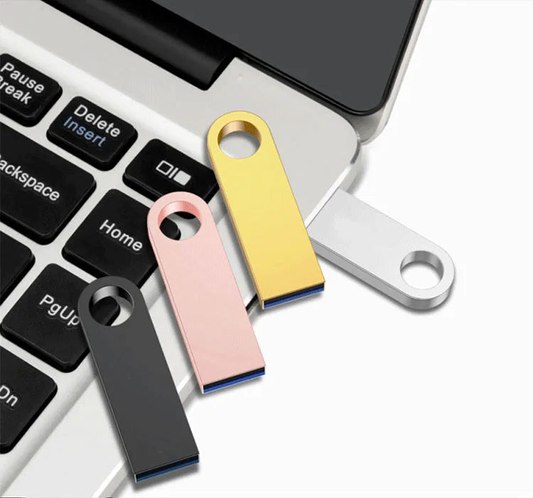 USB Flash Drive – Metal Pen Drive 4GB to 128GB Memory Stick, High-Speed USB Stick