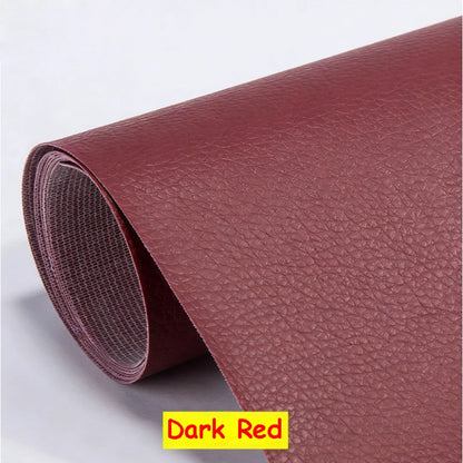 Large PU Leather Repair Patch Roll - Self-Adhesive Faux Leather Repair Tape for Sofa & Car Seats