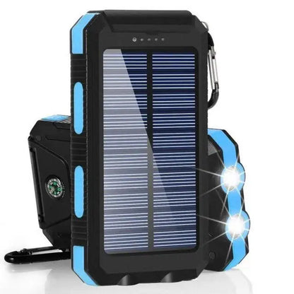 80000mAh Solar Power Bank – Portable External Battery Charger with LED Light for Smartphones