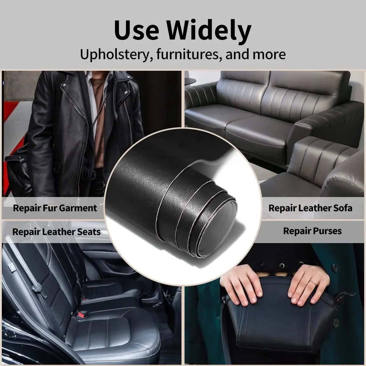 Self-Adhesive Leather Repair Patch Tape - DIY Fix for Sofas, Car Seats, Bags & Home Furniture