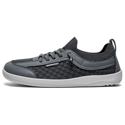 HOBIBEAR Barefoot Shoes — Men & Women Slip-On Wide Toe Walking Sneakers, Lightweight Breathable Minimalist Zero Drop Shoes