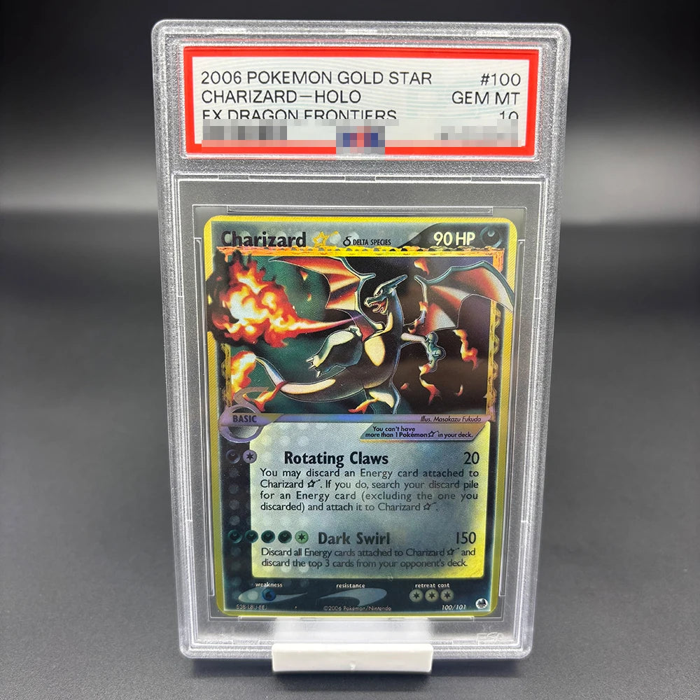 DIY 2023 PTCG Van Gogh Pikachu & Grey Felt Hat Collection Card – 10-Point Rating Anime Game Card Gift Toy