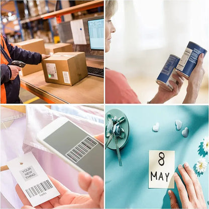 100pcs Self-Adhesive Thermal Shipping Label Paper – 10x15cm Stickers for Home Storage, Classification Notes, USPS UPS Fedex and DHL Shipping