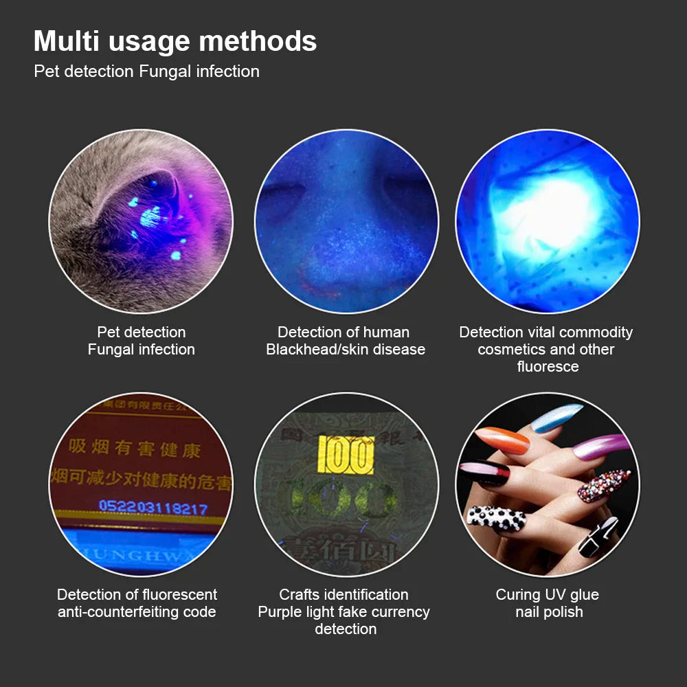 Wireless Wood's Lamp Skin Analyzer – UV Magnifying Device for Facial Beauty & Skin Analysis