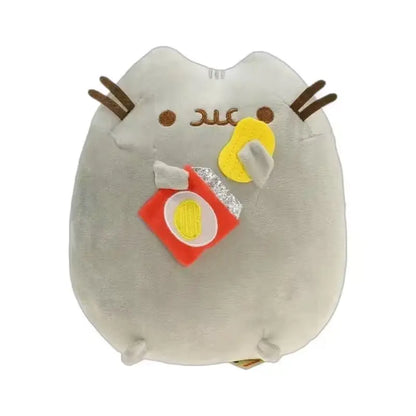 Cute Simulated Cat Plush Doll - 2026 Anime-Inspired Soft Stuffed Toy for Tabletop, Bedroom, and Home Decor