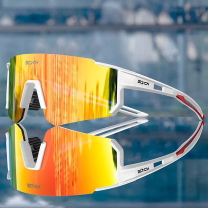 Scvcn UV400 Sports Sunglasses - Fashion Eyewear for Men and Women, Ideal for Biking, Running, Driving and Racing