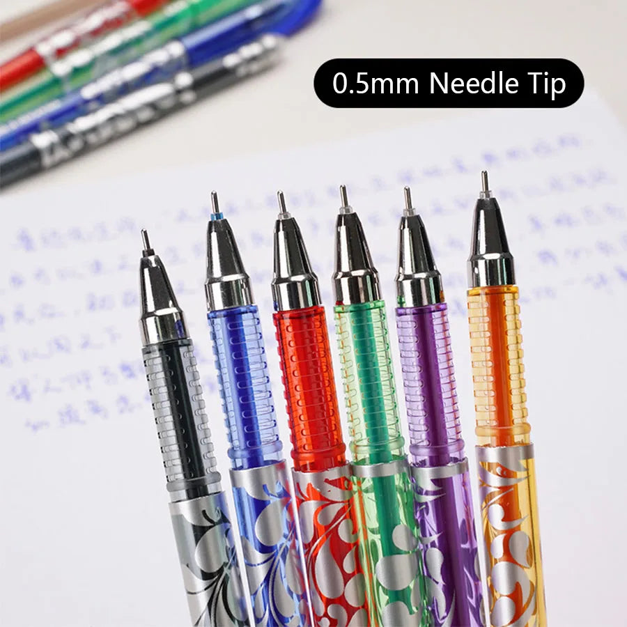 36-Piece Erasable Gel Pen Set - 6-Color Washable Ink Writing Pens for School, Office & Everyday Stationery