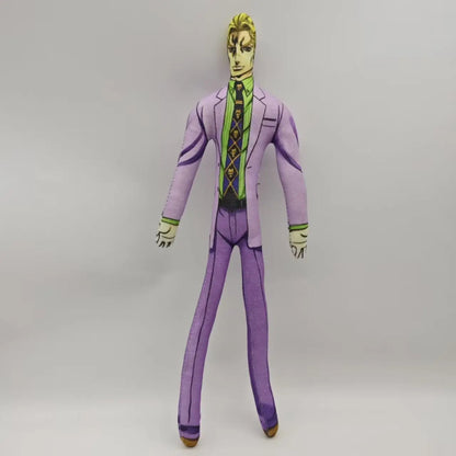 28cm JoJo's Bizarre Adventure Plush Doll - Jotaro, Joseph, Gyro & Johnny Anime Collectible Cosplay Gift