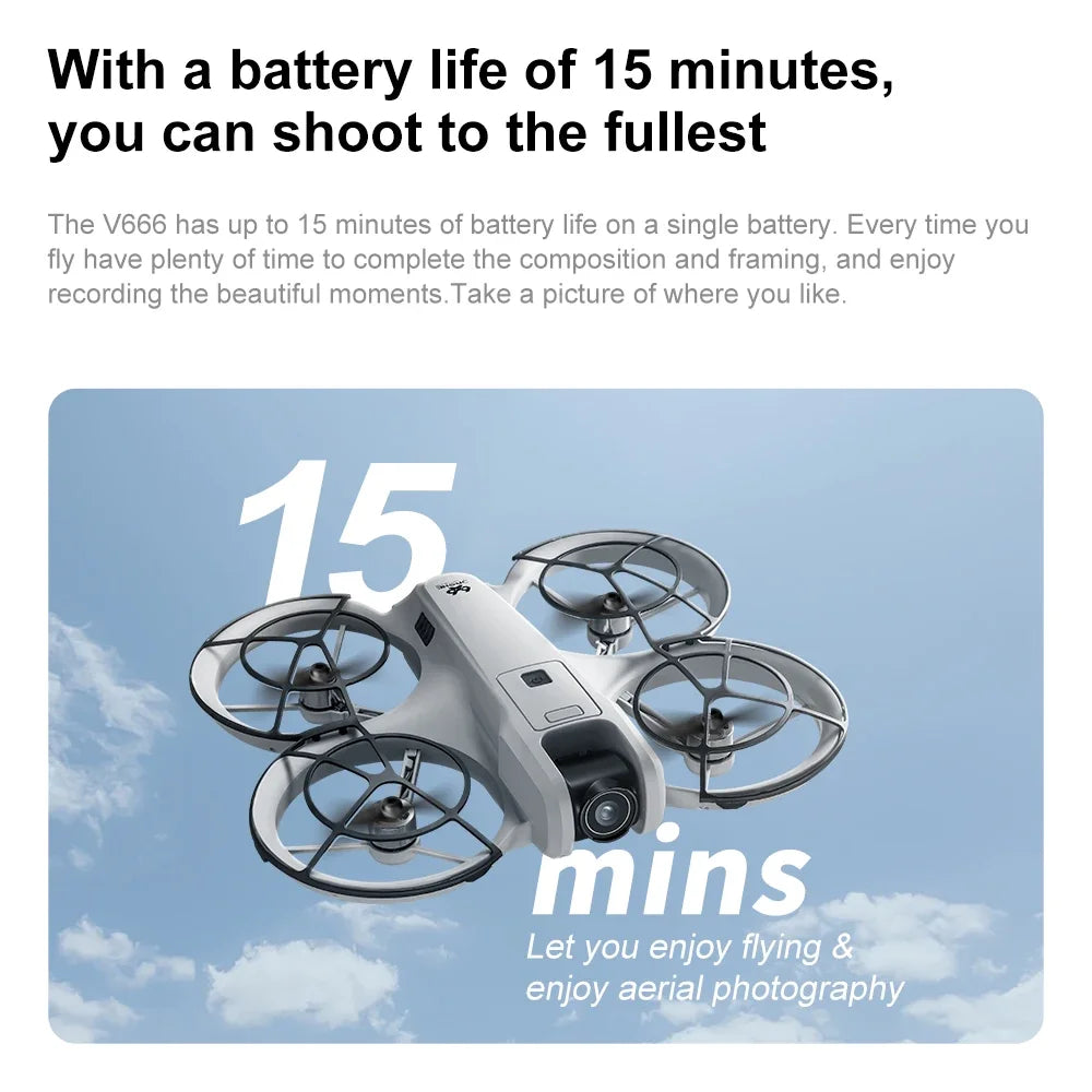 Xiaomi Mijia MINI V666 Drone — 4K 5G WiFi RC Quadcopter with Obstacle Avoidance, Brushless Motor & Altitude Hold