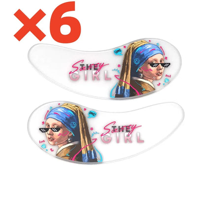 Blackwings Reusable Silicone Cooling Eye Patches – Gel Eye Mask for Dark Circles & Puffy Eyes (6 Pairs)