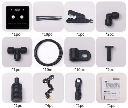 WiFi Automatic Rainforest Mist Sprayer System Kit – Smart Irrigation Timer Humidifier for Reptile Terrarium & Plant Care