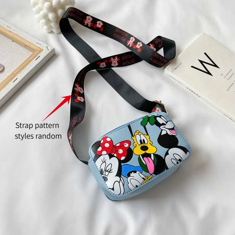 Cute Disney Minnie & Pluto Shoulder Bag – Bow Accent Cartoon Messenger Tote with Playful Pup Design Fashion Handbag for Women & Girls