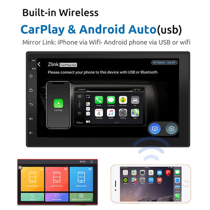 ESSGOO 2-Din Android Car Radio — 7/9/10" CarPlay Multimedia Player with GPS, Stereo Video Player for Tesla-Style, Nissan & Hyundai