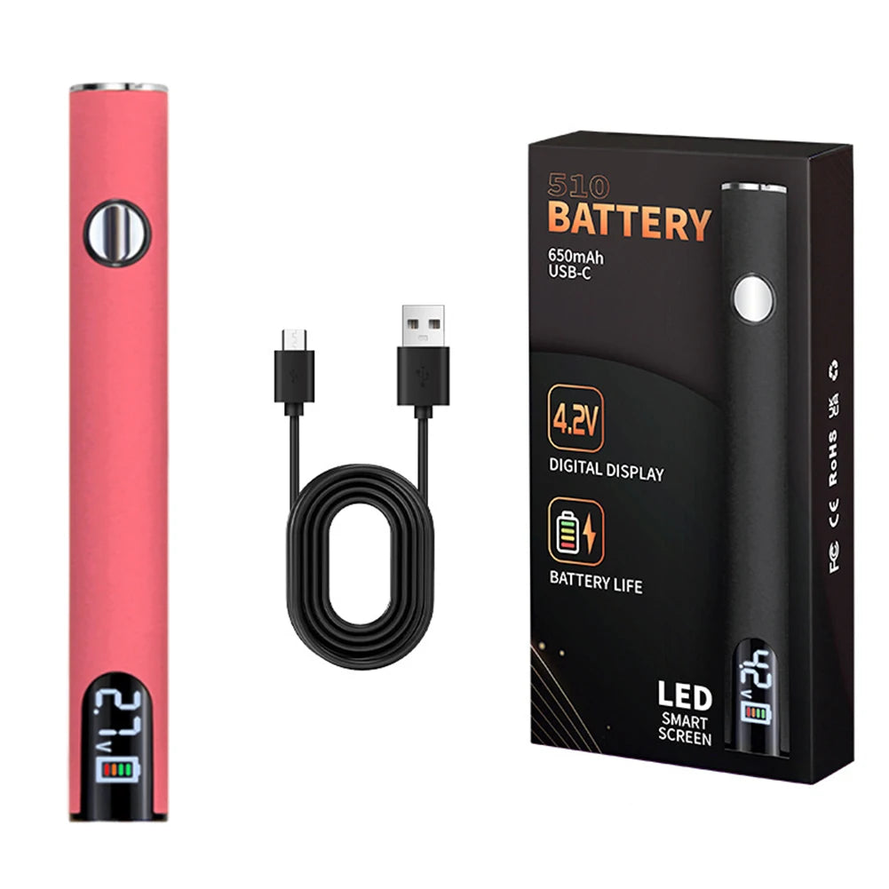 510 Thread 650mAh Rechargeable Battery Pen – Smart USB Charging Power Tool for Soldering & Mini Repair Applications