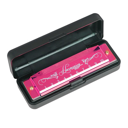 IRIN 10 Hole C Key Harmonica - Colorful Beginner Woodwind Instrument for Music Learning & Performance