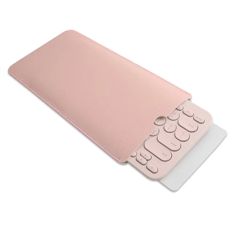 PU Leather Keyboard Case - Protective Storage Bag and Dust Cover for Logitech K380 Wireless Keyboard