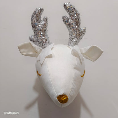 Handmade 3D Felt Animal Heads — Elephant & Swan Wall Hanging Decor for Nursery & Kids’ Bedroom