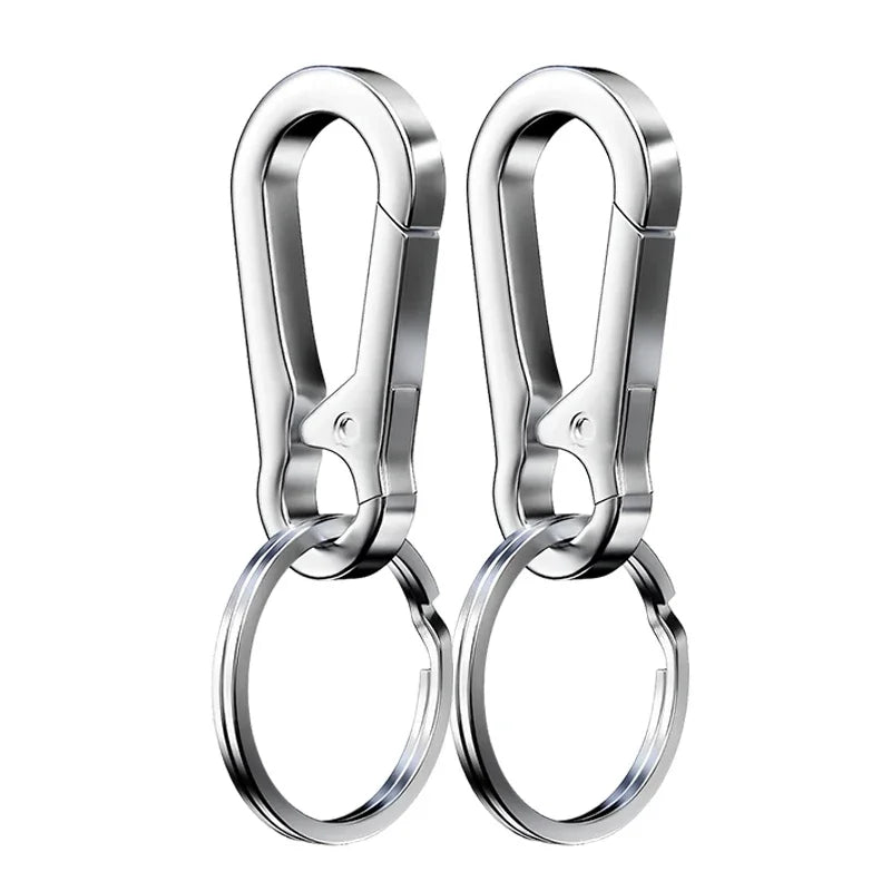 1/5PCS Metal Gourd Buckle Keychain – Strong Carabiner Climbing Hook for Car Keys & Vintage Accessories