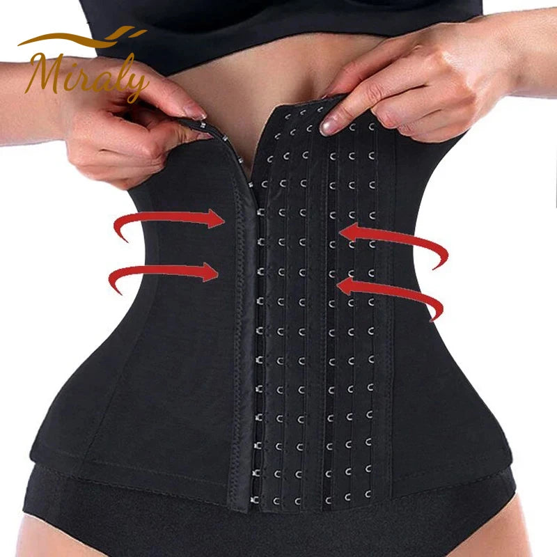 Women Slimming Waist Trainer Belt, Tummy Control Shapewear Belly Cincher Body Shaper Corset Girdle Fat Compression Faja Firm Waist Support