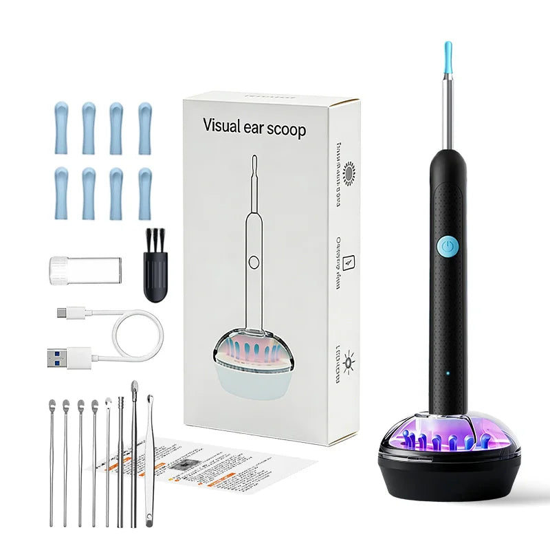 2025 Upgraded Visual Ear Wax Cleaner with Camera – Safe Earwax Removal Endoscope Tool with 5MP HD for Ear Care