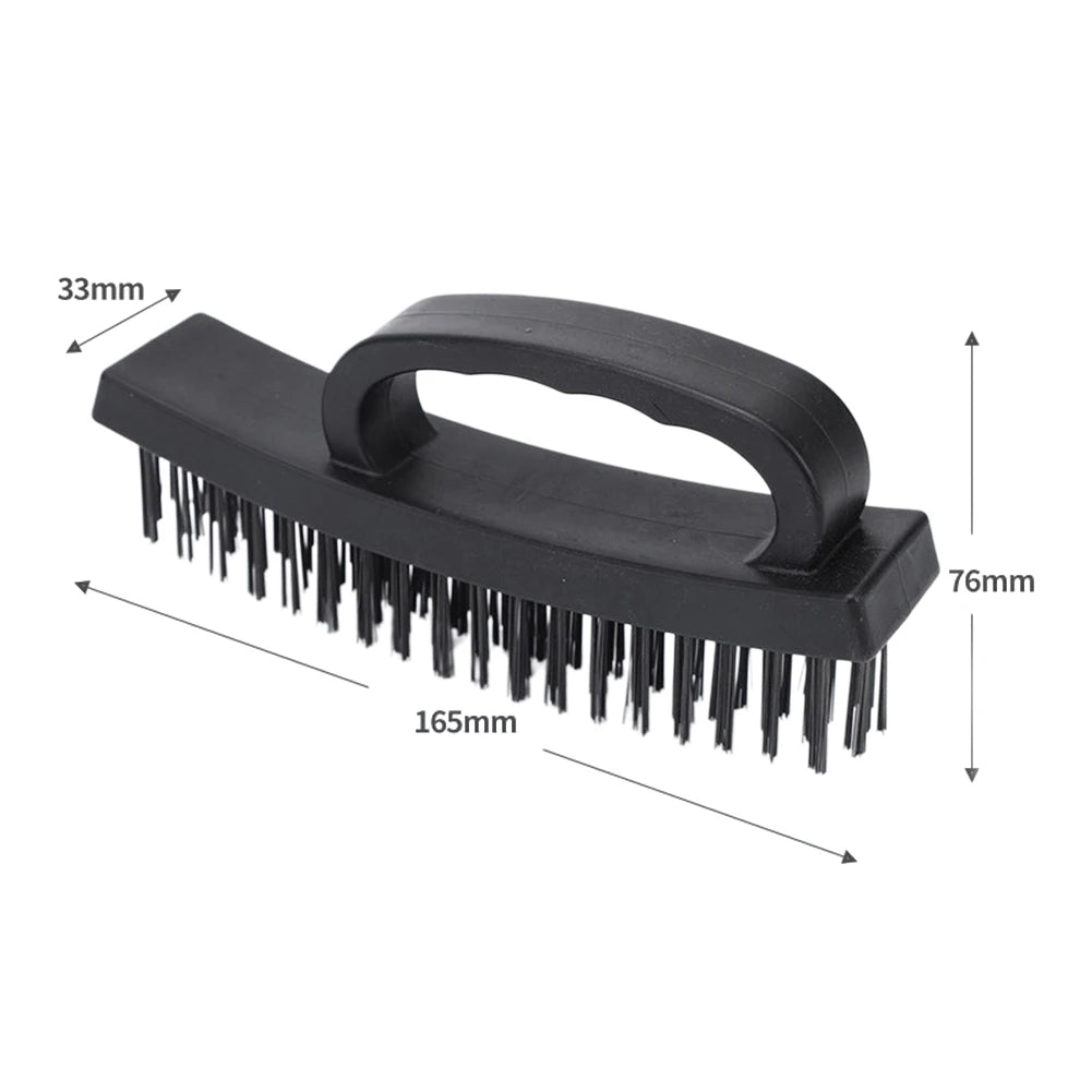 2PCS Steel Wire Brush Set - Industrial Rust Removal, Derusting & Metal Polishing Cleaning Tools