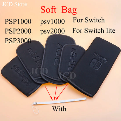 Soft Protective Pouch Case for PSP Go, PSVita & Nintendo Switch Lite | Carrying Storage Bag