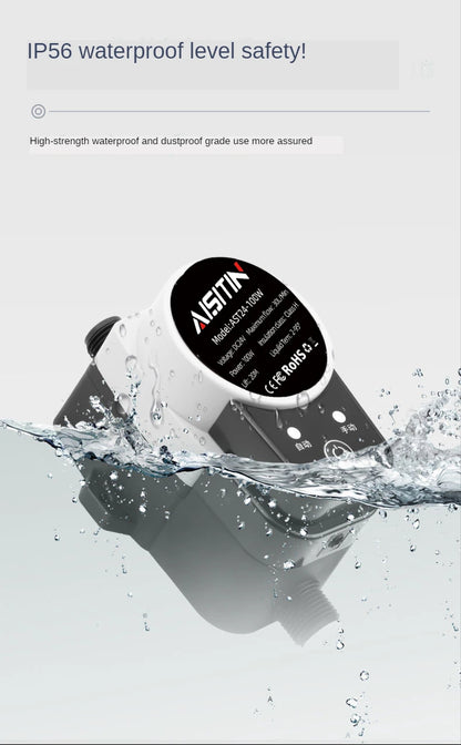 AISITIN Brushless Booster Water Pump — 16m 24V IP56 Automatic Pressure Controller for Home Water Heating