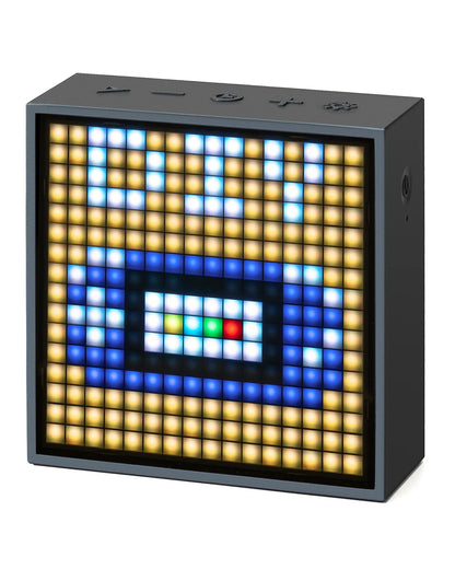 Divoom Timebox Evo Bluetooth Speakers – Wireless with Clock, Alarm, Programmable LED Display for Pixel Art Creation, Unique Gift