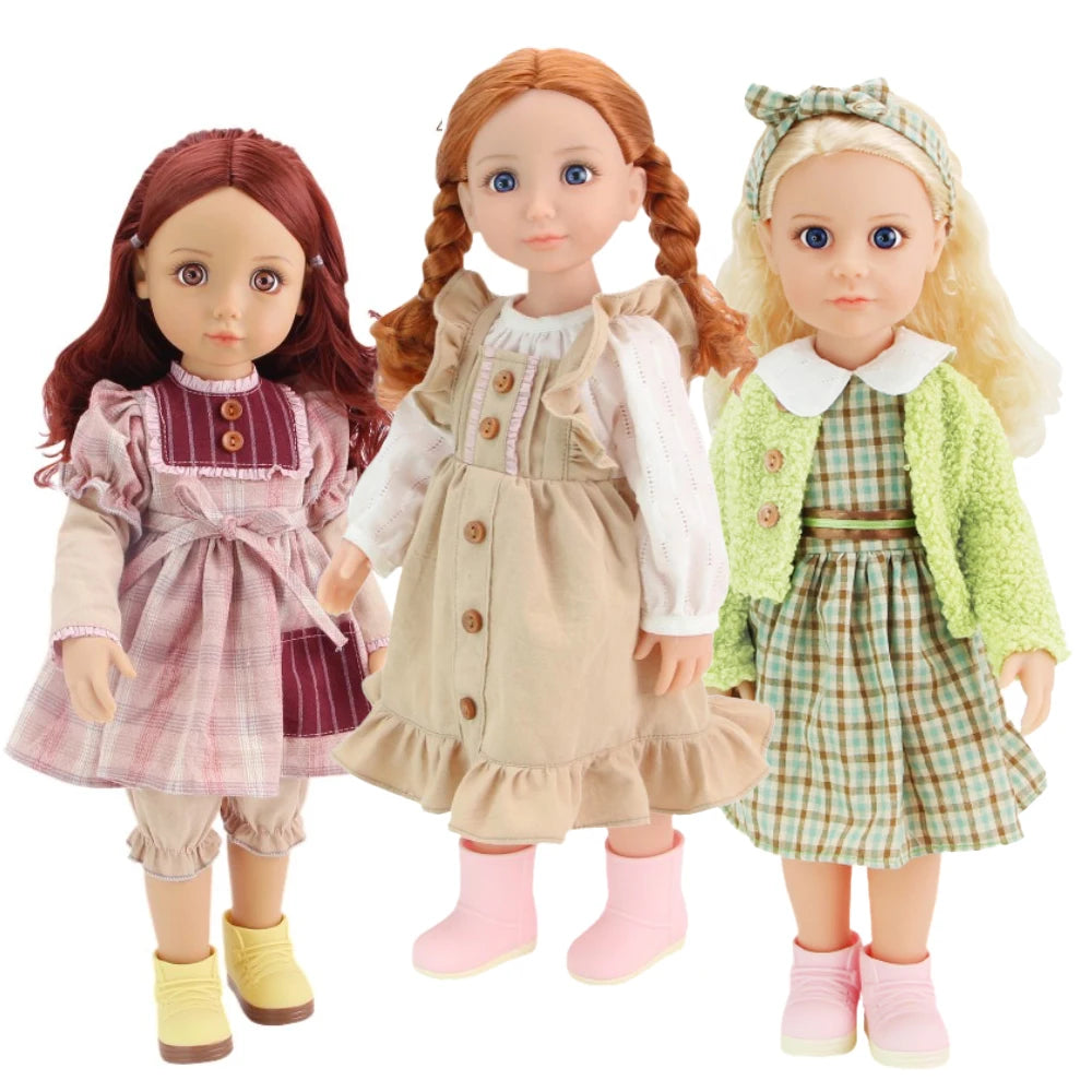 17-Inch Fashion Doll Toys – Realistic Vinyl Figures, Birthday Gift & Collectible Toy for Kids and Girls