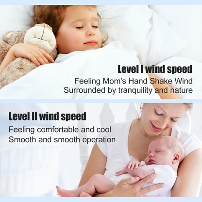 LED Bladeless Tower Fan - Quiet 90° Oscillating USB Portable Desk Fan with Light for Home, Bedroom & Office